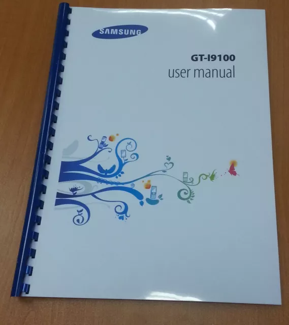 SAMSUNG GALAXY S2 i9100 164 PÁGINAS IMPRESO COMPLETO MANUAL DE INSTRUCCIONES