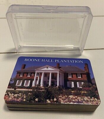 Boone Hall Plantation Deck Playing Cards In Plastic Storage Case