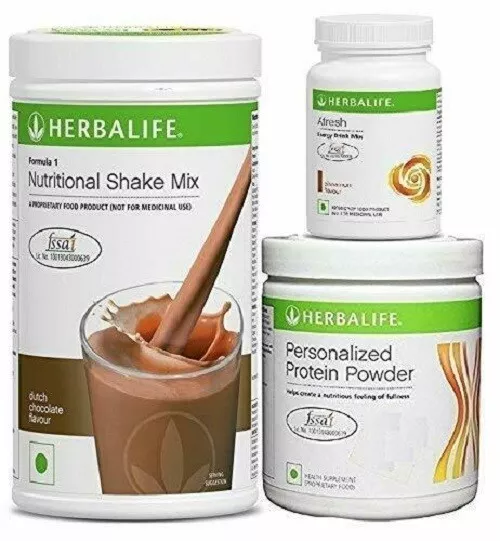 Herbal Formula 1 Combo of Chocolate Shake + Protein Powder & Afresh Lemon