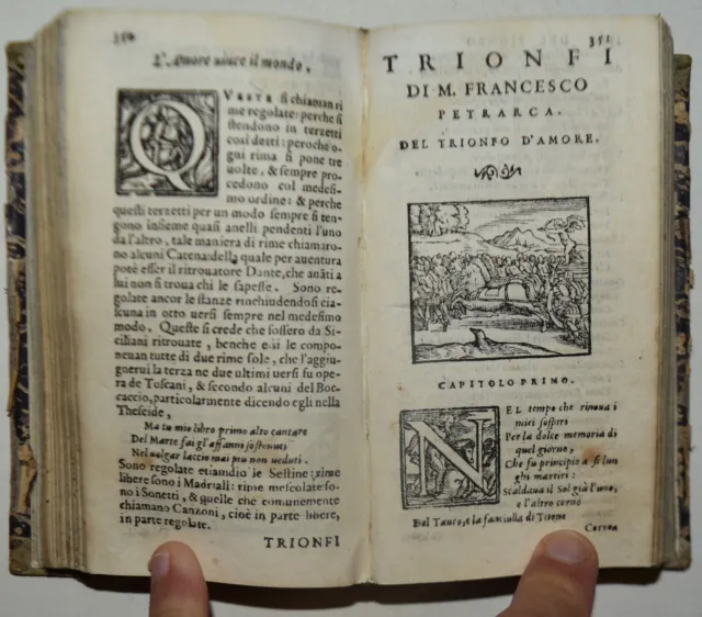 PETRARCA - fig. 1568 - Rime - Trionfi