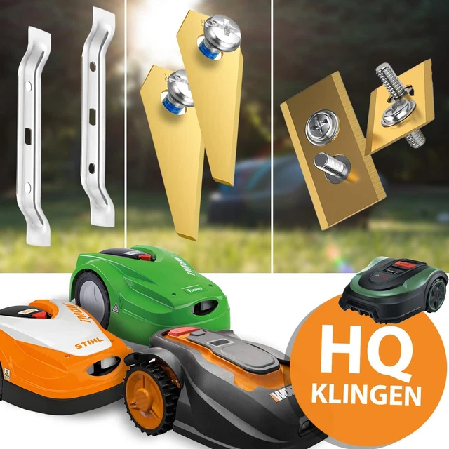 15 Lame Di Ricambio Per Robot Tagliaerba Lawnmaster VBRM16 - Taglienti Argento - Foto 12