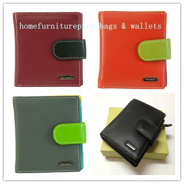 Ladies Full Grain Genuine Leather RFID Protected Card Holder Small Color Wallet