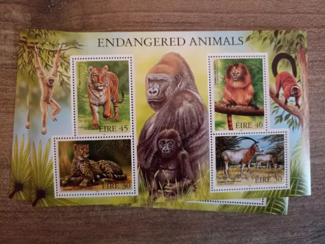 Sellos Stamps - IRLANDA - Lote 5 Hojas Bloque  Nº 30  Yvert - FAUNA