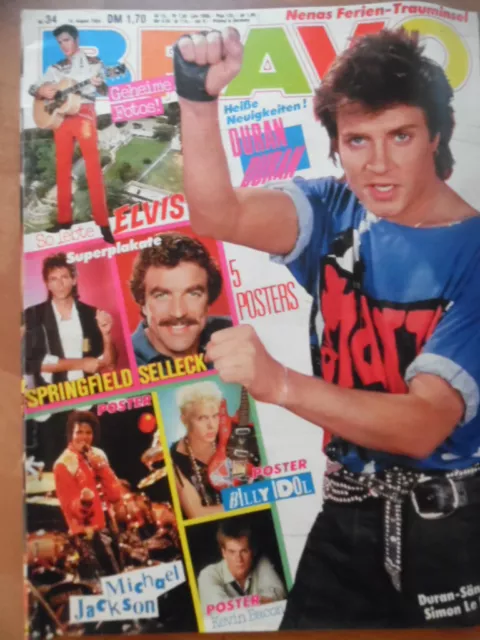 BRAVO 34- 1984 (3) Duran Duran Michael Jackson Billy Idol Bruce Springsteen Nena