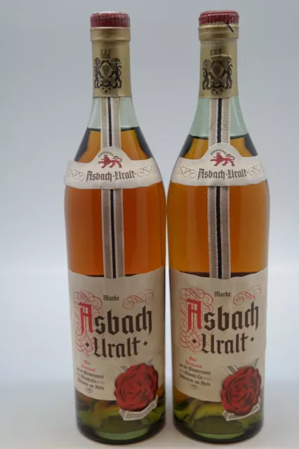 2 x Asbach Uralt - older bottles,  je 700 ml