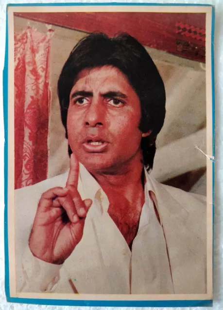 Actor de Bollywood Amitabh Bachchan Rara tarjeta postal antigua Foto Postal...