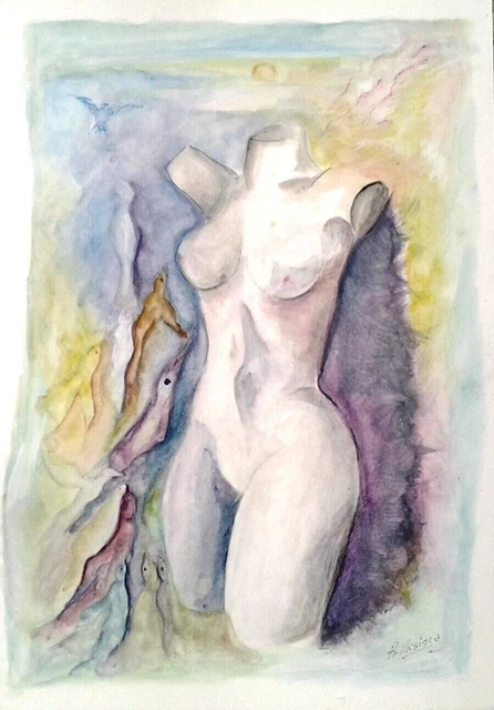 Tecnica mista originale di Romeo Mesisca 35x50 (2019)