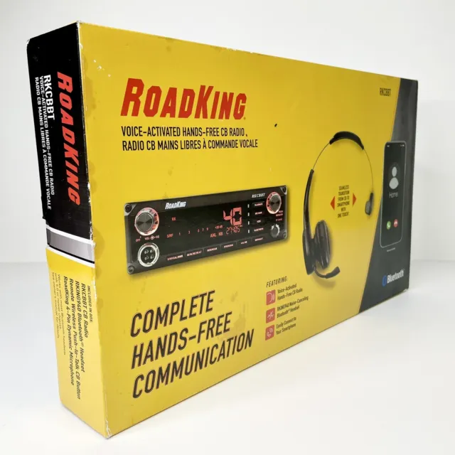 Roadking Voice-Activated Hands-Free Cb Radio (Rkcbbt) & Headset | Sealed 🚛🗣✅