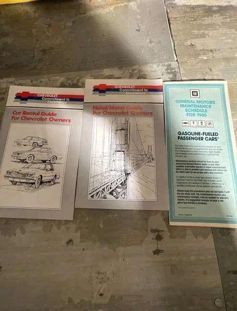 Lot Of Vintage Chevrolet Original Dealer Brochures From 1985 Chevrolet Caprice