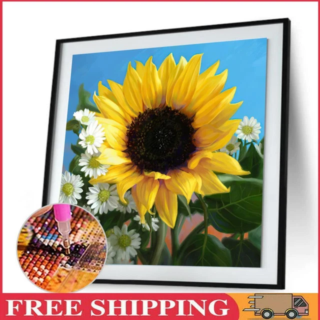 Diamond Painting Sunflower Full Round Drill Picture of Rhinestone DIY Drawing