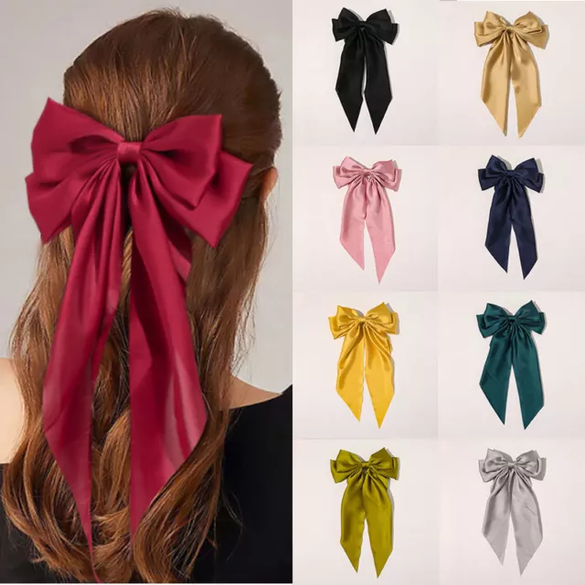 Horquilla De Cinta Con Lazo De Satén Para Mujer Accesorios Para El Cabello ”