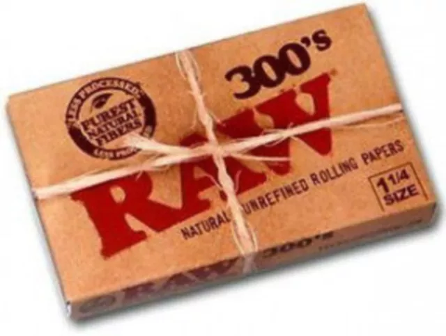 PAPEL DE FUMAR RAW 300´s NATURAL,Classic 1 1/4, Librillo librito caja, GROW