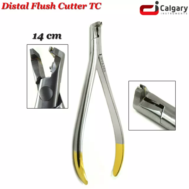 Orthodontic Flush Cutter TC Slim Distal End Arch-wire Bending Cutting Pliers New