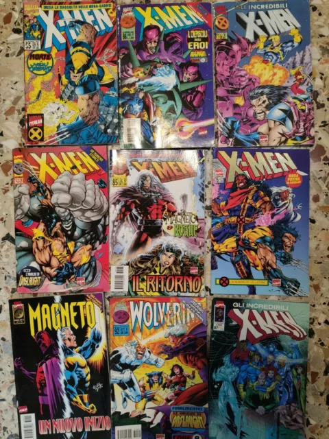 Gli Incredibili X-Men Lotto  9 Albi Marvel