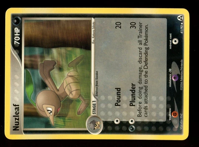 Pokemon Ex Legend Maker Unco N° 41/92 Nuzleaf