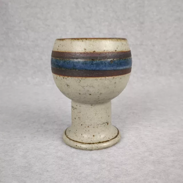 Otagiri Blue Horizon Hand Made Japan Stoneware Chalices Wine Goblet MCM