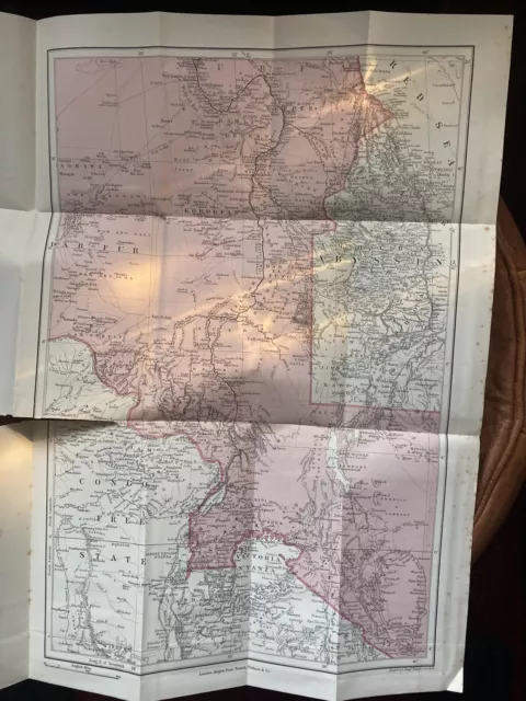 Antique Map Africa Kegan Trubner Colour 1899 Sudan Darfur Abyssinia Congo Kenya