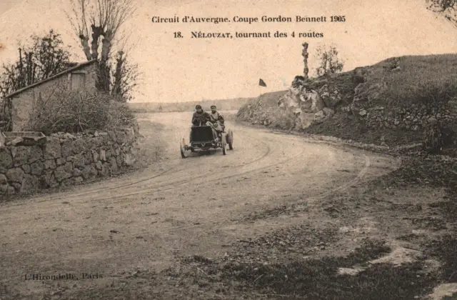 CPA 63 - NELOUZAT (Puy de Dôme) - 18. 1905 Bennett Cup 4 Roads Turner