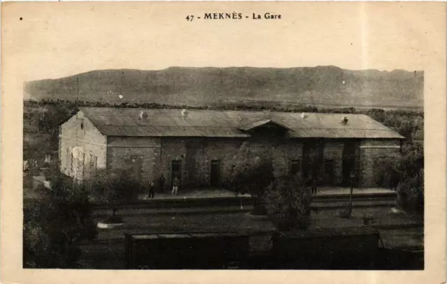 CPA AK MEKNES La Gare MAROC (689885)
