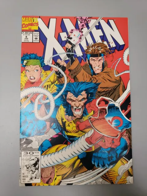 X-Men #4 January 1992 1st Appearance of Omega Red Published By Marvel Comics