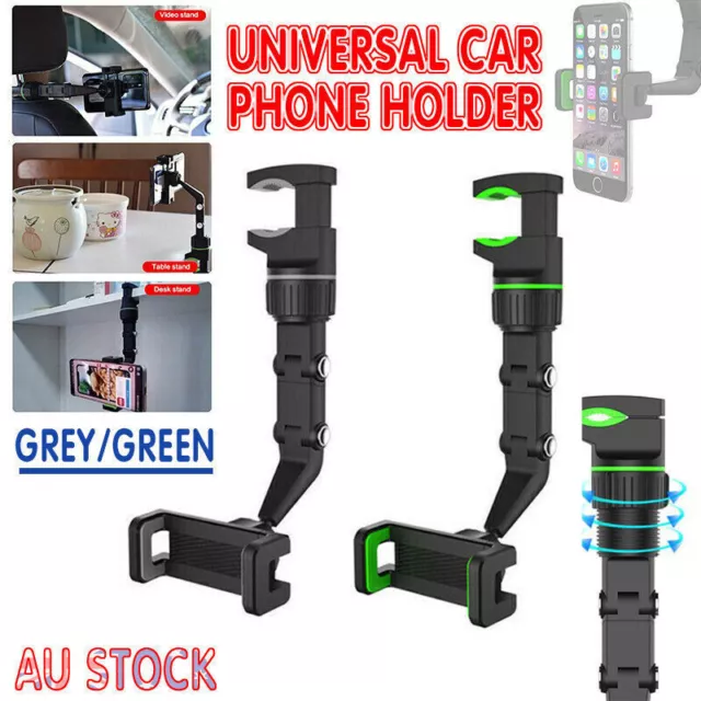 360°Car Rear View Mirror Mount Holder Stand For Phone Multifunctional Universal