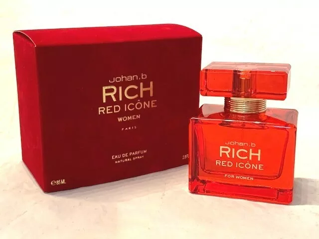 RICH RED ICONE By Johan.b 2.8oz Eau De Parfum Spray*New Woman