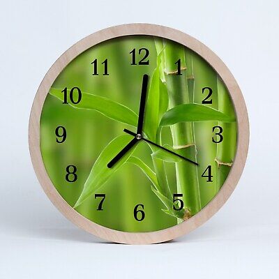 Bamboo Tulup Horloge murale en bois 25fi cm horloge en bois Bamboo Bamboo 