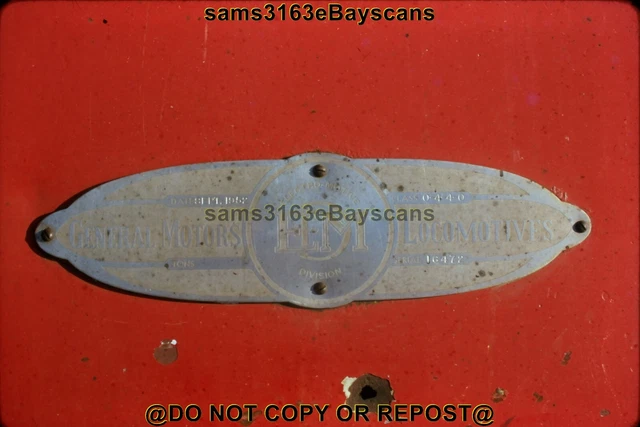 Original Slide Soo Line Builders Plate F7A 504  Sept 1952 N Fond Du Lac 1978