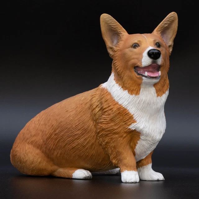Corgi Statue Sitting Urn/Figurine,