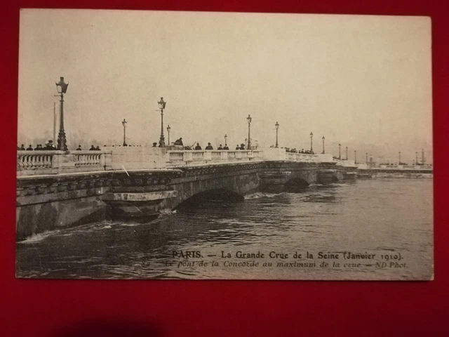 CPA 75 Paris - La Grande Crue de la Seine - Le Pont de la Concorde