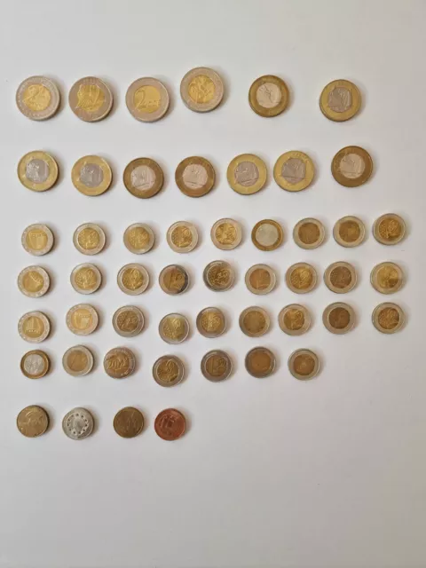 51 Specimen Münzen Sammlung Konvolut Euro Cent Proben Lot Sammlung Rar