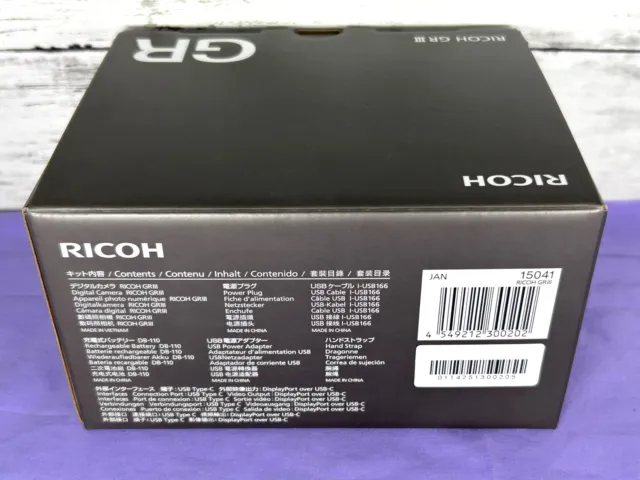 [Brand New] RICOH GR III GRIII GR3 24.2MP digital camera Black 28mm f/2.8 JAPAN 3