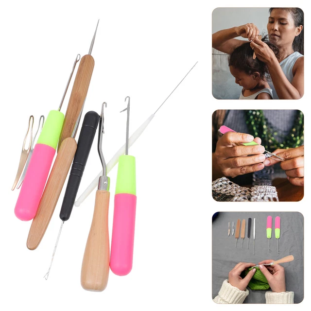 1 juego de herramientas para tejer el cabello ganchillo ganchillo para Dreads ganchillo para Dreads