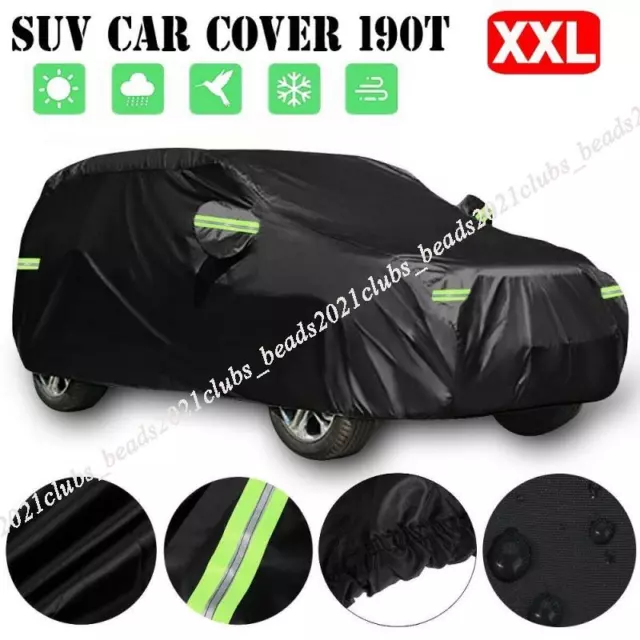 XXL Waterproof Extra Large SUV Car Full Cover Breathable UV Protection Outdoor
