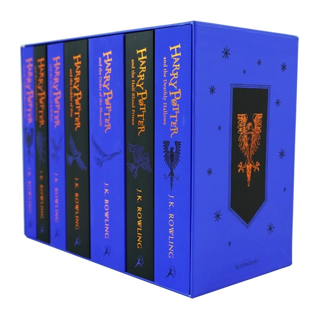 HARRY POTTER HOGWARTS House Ravenclaw 7 Books Box Set by J.K