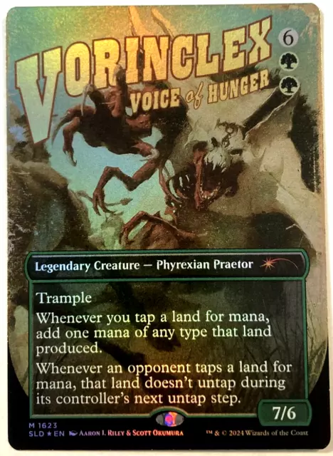 Vorinclex Voice of Hunger 1x FOIL NPH MTG New Phyrexia Mythic MINT green Vorinclex Voice of Hunger 1x FOIL NPH MTG New Phyrexia Mythic MINT green