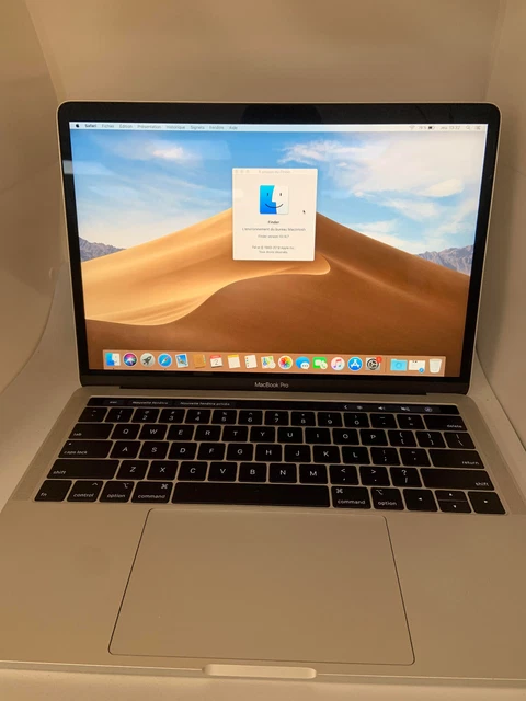 MacBook Pro Touch Bar 13 Retina 2019 Core i5 8th Gen 16Go RAM 256Go SSD QWERTY