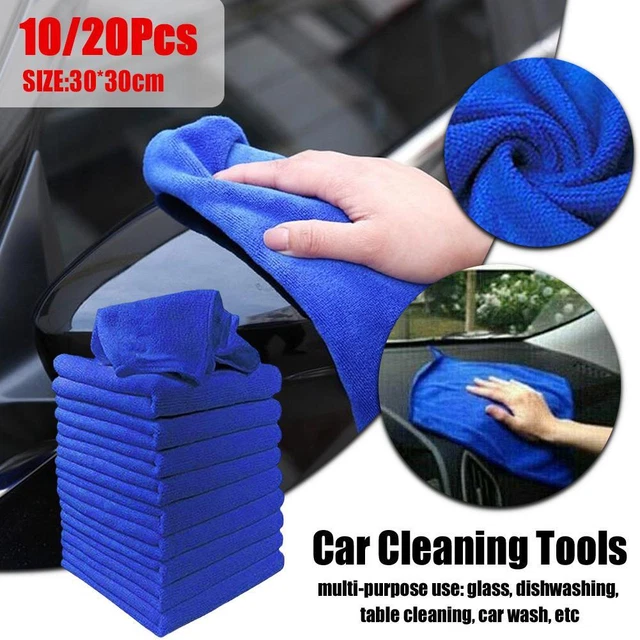 25 Pcs Large Microfiber Cleaning Auto Car Detailing Cloth Towel xpc Wash A1W8