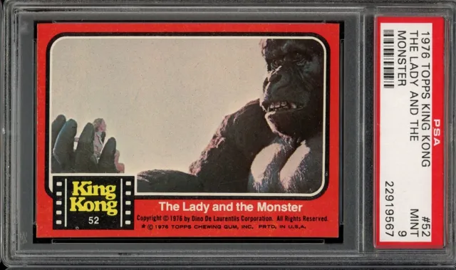 1976 Topps King Kong #52 The Lady And The Monster PSA 9