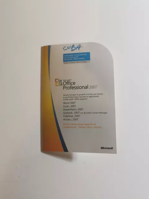 Microsoft Office Professional 2007 - Licenza italiana