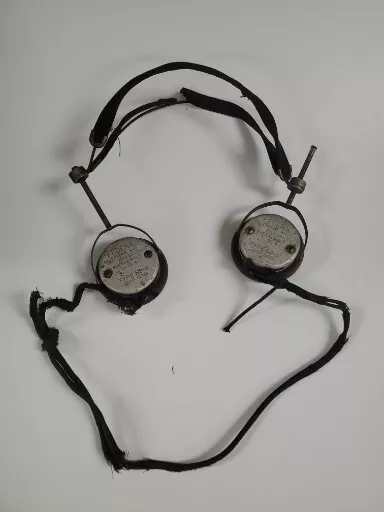 Antique 1921 Federal Telephone & Telegraph CO. Headphones 53-W 2200 OHMS