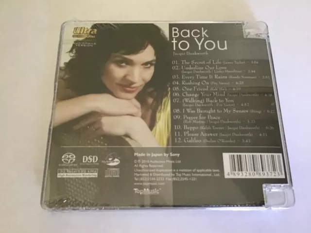 Jacqui Dankworth- Back To You ! SACD by Top Music 2