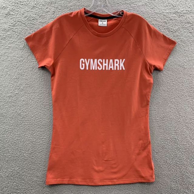 Gymshark Womens Asymmetrical Activewear T Shirt Size L Blue Split