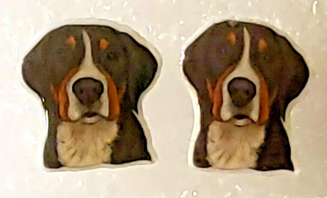 Greater Swiss Mt Dog / Entlebucher Teeny Tiny Flat Acrylic Post Earring Jewelry