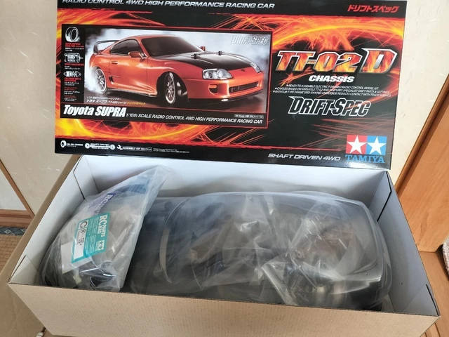 TAMIYA TT-02D DRIFT Spec RC Kit Toyota Supra 1/10 RC Car Chassis TT-02 ...