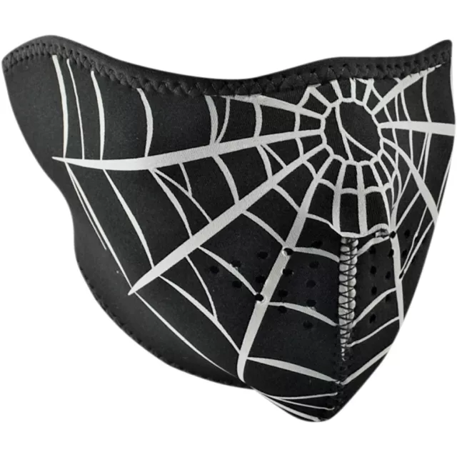 Zan Headgear Half-Face Mask (Spider Web - Black / White)