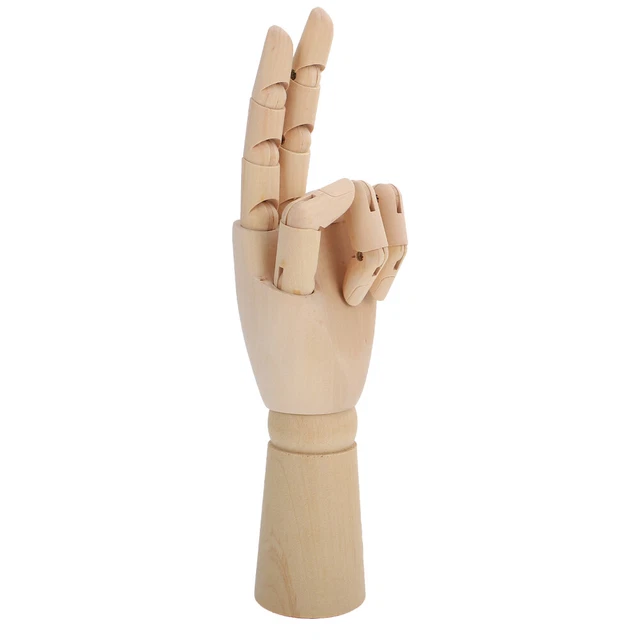Manichino Di Mano Articolato 1:1 – Modello Da Disegno In PVC E ABS Con Base, 40x20 Cm Per Pittura, Schizzo E Scultura