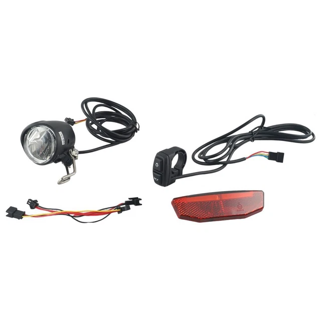 Phare avant de bicyclette,Black Horn Light--Klaxon de vélo 120db, lampe torche avant LED