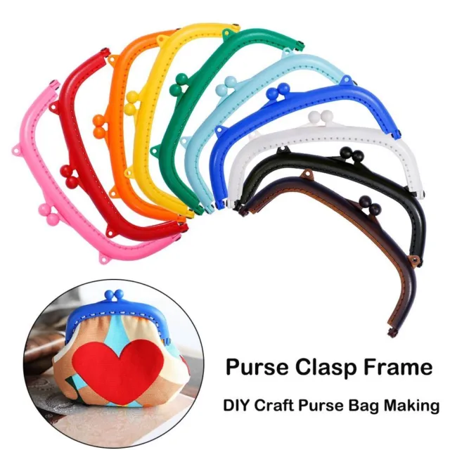Plastic Purse Clasp Frame Candy Color Purse Frame  Handle Bag Accessories