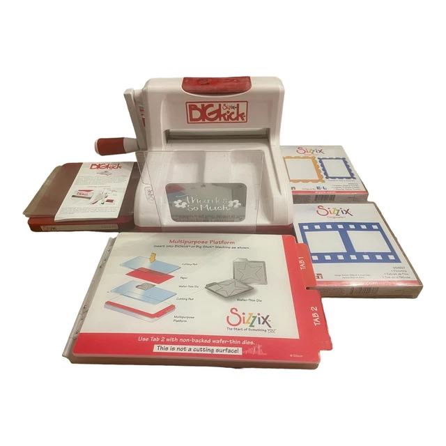 SIZZIX ORIGINAL BIG Kick Die Cutting Embossing Machine/Die/Cutting Pad ...